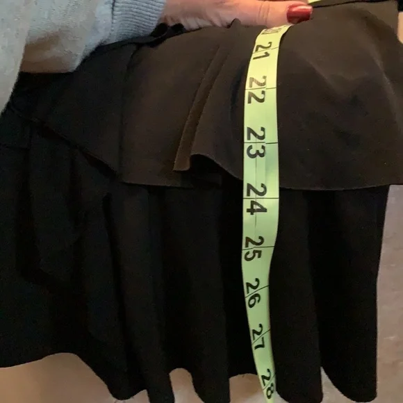 Cache black cascading ruffle dressy tank top - Picture 9 of 10